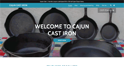 Desktop Screenshot of cajuncastiron.com