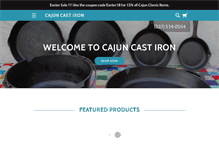 Tablet Screenshot of cajuncastiron.com